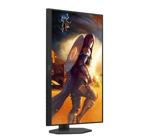 Монитор AOC Q27G4SRU, 27" Fast IPS WLED, 2560x1440@320Hz, 1ms GtG, 0.3ms MPRT, 450cd m2, 1000:1, Adaptive Sync, FlickerFree, Low Blue Light,  2Wx2, Tilt, Height Adjust, Pivot, Swivel, 2xHDMI, DP, USB hub