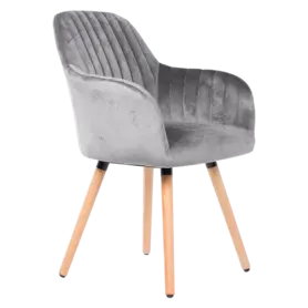 Трапезен стол ПАУТАЛИЯ - с дървени крака