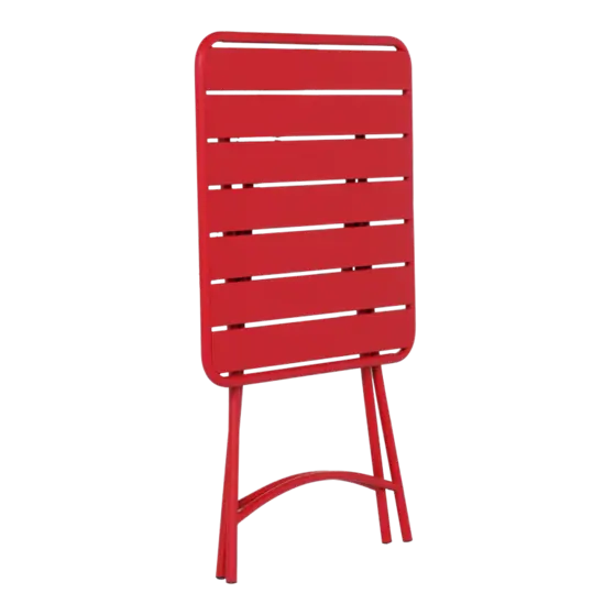 Сгъваема градинска маса РУБИНА-сгъната