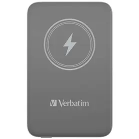 Външна батерия Verbatim MCP-10GY Power Pack 10000 mAh with UBS-C PD 20W  Magnetic Wireless Charging 15W Grey