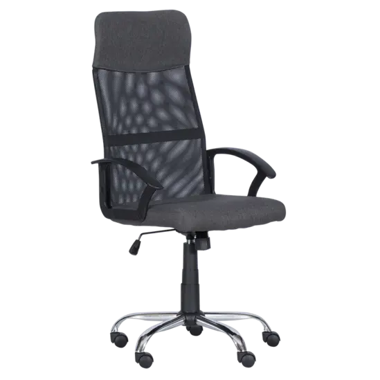 Директорски стол ЕГОР- снимка отстрани, сив цвят