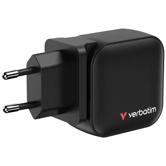 Зарядно устройство Verbatim Mini GaN Charger 70W 3 Port US plug with EU and UK adaptors