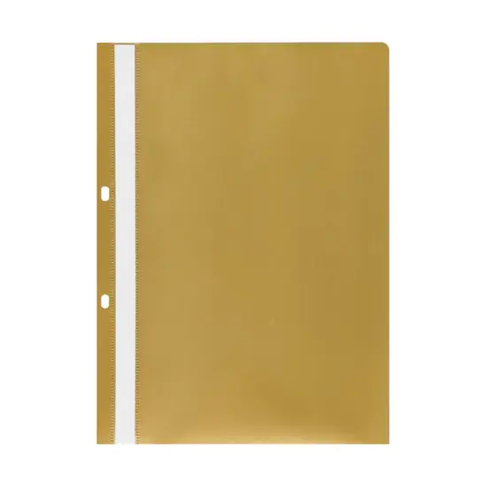 Папка PVC с перфорация 50 броя злато
