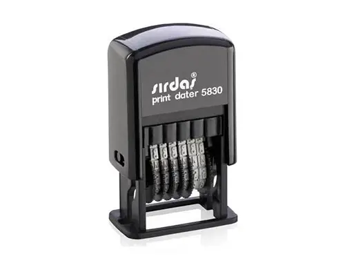 Номератор ръчен h=4мм 6 цифри