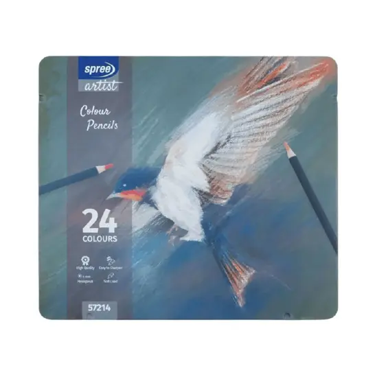 Моливи цветни Spree 24 цвята - опаковка