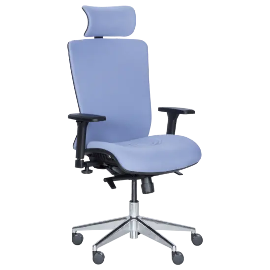 Работен стол ПИРЕЯ- синя дамаска