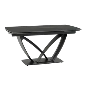 Трапезна маса ТЕМИРА разтегателна- черен цвят