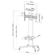 Стойка Neomounts by NewStar Mobile Flat Screen Floor Stand (height: 155-170 cm)