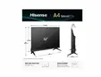 Телевизор Hisense 32" A4Q, HD 1366x768,3000:1, DLED, HLG, DTS Virtual X, Smart TV, WiFi, WiFi Direct, BT, VIDAA U7,Anyview Cast, 2xHDMI, 2xUSB, LAN, CI+, DVB-T2/C/S2, Black