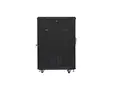 Комуникационен шкаф Lanberg rack cabinet 19' free-standing 22U600x800 (flat pack) with mesh door black