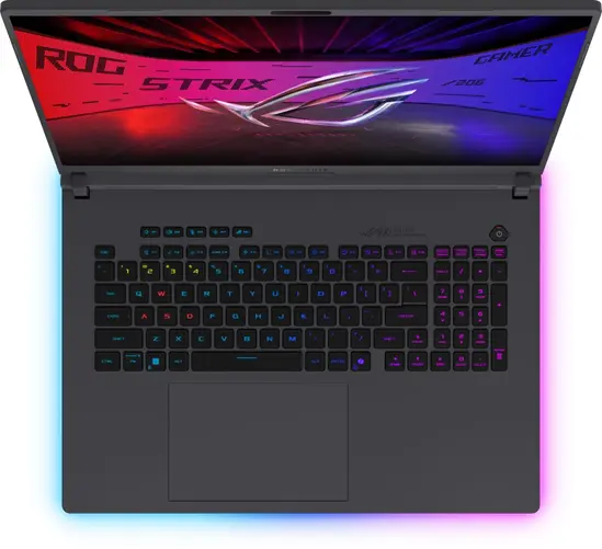 Лаптоп Asus Strix G18 G815LW-S9035W, INTEL ARL HX Ultra 9, 18.0  WQXGA 2560X1600 16:10 Bend+500nits,AG, 240 Hz,DDR5 32GB ( 16GB DDR5-5600 SO-DIMM *2 ) ,2TB G4, RTX5080  16GB,Wi-Fi 7 ,Backlit Chiclet Keyboard 4-Zone RGB, Windows 11,Eclipse Gray, Backpack