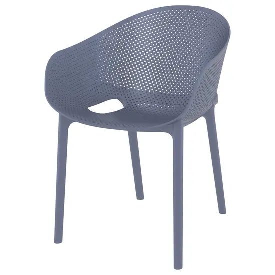 Градински стол АНДРЕЙ- тъмносив цвят