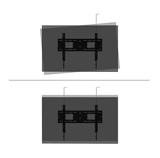 Стойка Neomounts Level-750 Wall Mount (XL, 125 kg, tiltable, tilt guard, connectable, VESA 600x400)