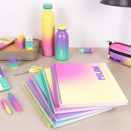 Тетрадка спирала А4 Sunset Milan 80 л 3 броя