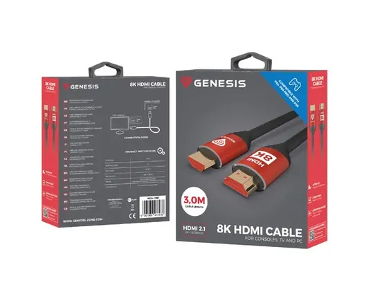 Кабел Genesis Ultra High-Speed HDMI Cable For PS5PS4 3M 8K V2.1