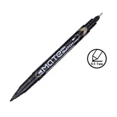 Перманентен маркер Deli двувърх 0.5-1 mm