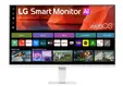 Монитор LG 27U511SB-W, 27" IPS Smart webOS23, 120Hz, 5ms, 1500:1, 250cd/m, FHD 1920x1080, ThinQ, sRGB 99%, HDR 10, HDMI, USB, Bluetooth, AirPlay 2, Speacers 5W x 2, Tilt, White