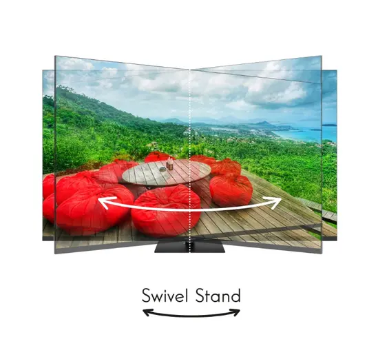 Телевизор Thomson Smart QLED Pro TV 65"; Google TV; 3840 x 2160 (4K UHD), DLED, 144 Hz, DVB-TT2CSS2, HDR10, Wi-Fi, Bluetooth, LAN, HDMI 4 (2.1), USB 2 (2.0) + 1 (3.0), Central Swivel Stand, Black