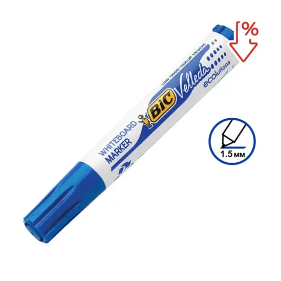 Маркер за бяла дъска Bic син