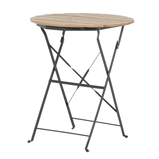 Сгъваема градинска маса БОЖУРА- 60 см диаметър на плот