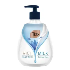 Течен сапун ТЕО Milk Rich Delicate Care помпа, син 400 мл