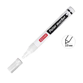 Перманентен лаков маркер Zeyar бял 2.5 мм