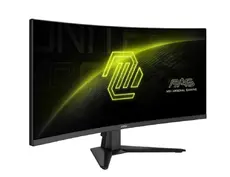 Монитор MSI MAG 346CQ, 34", 1ms, 180Hz, Rapid VA, 3440 x 1440 (UWQHD), 21:9, CURVE 1500R, AMD FreeSync Premium, 75% DCI-P3, AG, HDR Ready, 300 nits, 4000:1, DCR 100M:1, DP(1.4a), 2xHDMI 2.0b, Tilt, VESA, Black, 6.3kg