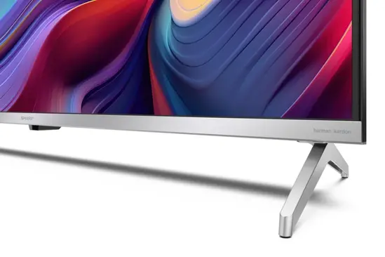 Телевизор Sharp 43GP6265E, 43' QLED Google TV, 4K Ultra HD  3840x2160 Frameless, AQUOS, DVB-TT2CSS2, Active Motion 1000, HDR10, Dolby Atmos, Dolby Vision, Google Assistant, Chromecast Built-in, HDMI 2.1 with eARC, 3.5mm Headphone jack  line-out, USB,