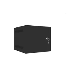 Комуникационен шкаф Lanberg rack cabinet 10” wall-mount 4U  280x310 for self-assembly (flat pack) with metal door, black