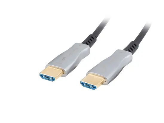 Кабел Lanberg HDMI MM v2.0 cable 50m optical black aoc