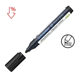 Маркер за бяла дъска и флипчарт Maxx 290 презареждащ черен с пиктограма за намаление