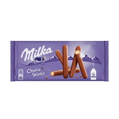 Бисквити Milka лила стик 112 гр