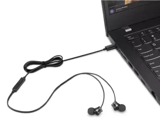 Слушалки Lenovo USB-C Wired In-Ear Headphones