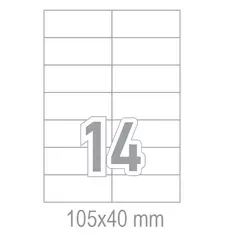 Самозалепващи етикети 105x40 14 бр.