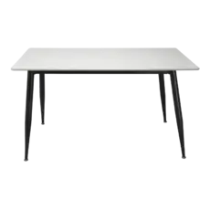 Трапзна маса ДЕАНА- черни крака, бял плот