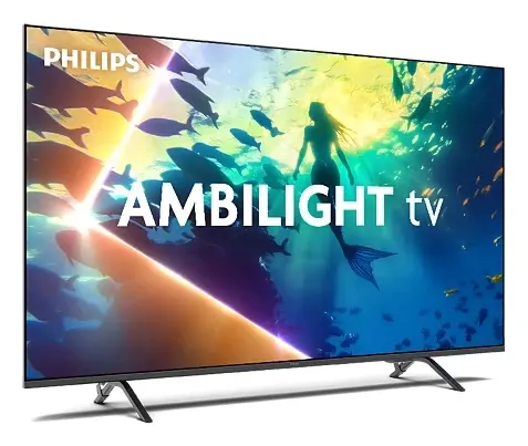 Телевизор Philips 55PUS801012, 55" 4K UHD LED, 3840x2160p, 60Hz, DVB-TT2T2-HDCSS2, 60Hz, Ambilight 3, Pixel Precise UHD, HDR+, Titan OS, Dolby Atmos & DTS:X, 3*HDMI, 2*USB, VRR, 802.11ac, BT 5.2, 20W RMS, Black