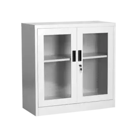 Архивен шкаф BTL J с 2 отделения 90х40х90 см стъкло,празен със затворени врати