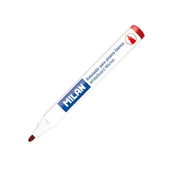 Маркер за бяла дъска Milan червен без капачка