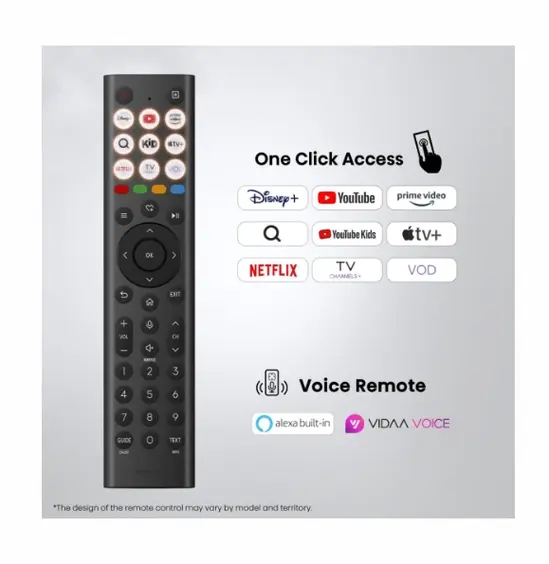 Телевизор Hisense 65" A7S, 4K Ultra HD 3840x2160, QLED, HDR 10+, HLG, Dolby Vision, Dolby Atmos, Smart TV, Light Sensor, WiFi Direct, BT, Anyview Cast, 3xHDMI, 2xUSB, LAN, CI+, DVB-T2/C/S2, Black