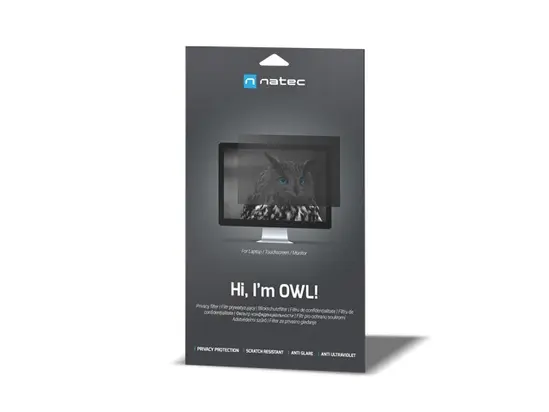 Аксесоар Natec Privacy Filter, Owl, 14', 16:9