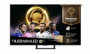 Телевизор Hisense 50" E8Q, 4K Ultra HD 3840x2160, ULED, Quantum Dot,144 Hz,HDR 10+, HLG, Dolby Vision, DTS Virtual X, Smart TV, WiFi, Light Sensor, BT, Anyview Cast, 4xHDMI, 2xUSB, LAN, CI+, DVB-T2CS2, Singale Stand, Black
