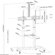 Стойка Neomounts Mobile Flat Screen Floor Stand (height: 128-160 cm)
