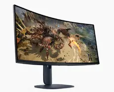 Монитор Dell Alienware AW3425DWM, 34' Curved WQHD LED AG 21:9, VA, 1ms GTG, 3000:1, 400 cdm2, 3440x1440, 180 Hz, 95% DCI-P3, HDR, VRR, AMD FreeSync, VESA AdaptiveSync, HDMI, DP, USB 5Gbps, PIP, PBP, Height Adjustable, Pivot, Tilt, Black
