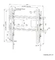 Стойка Neomounts Level-750 Heavy duty wall mount 42-75", max 100kg, tilt, lockable