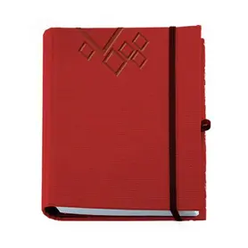Бележник  -със скрита спирала BAMBOA A5, червен цвят