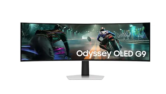 Монитор Samsung LS49DG910, 49" Odyssey G9 GAMING, Curved OLED, 1800R, 144Hz, Smart. 32:9, 5120 x 1440, Display Port , HDMI,Micro HDMI, USB Hub, Silver
