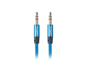 Кабел Lanberg mini jack 3.5mm MM 3 pin cable 3m, blue premium
