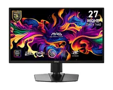 Монитор MSI MAG 272QP QD-OLED X24 Gaming Monitor, 26.5", 0.03ms, 240Hz, 2560x1440, G-SYNC, AMD FreeSync Premium, AI Vision, Console Mode, ClearMR 15000, HDR Ready, Type-C(15W PD), DP(1.4a), 2xHDMI(2.1), Pivot, Heigh Adj., VESA 100, Black, 5.7kg
