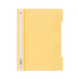 Папка PVC с перфорация 50 броя жълт пастел