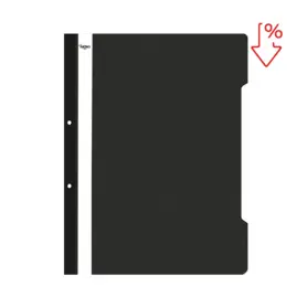 Папка PVC с перфорация черна с пиктограма